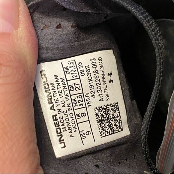 Under Armour Sprint Pro 3 Track and Field sprint spike Shoes black gold size 9 - Picture 7 of 8